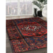 Machine Washable Traditional Dark Brown Rug in a Family Room, wshtr3098