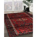 Machine Washable Traditional Bakers Brown Rug in a Family Room, wshtr3099