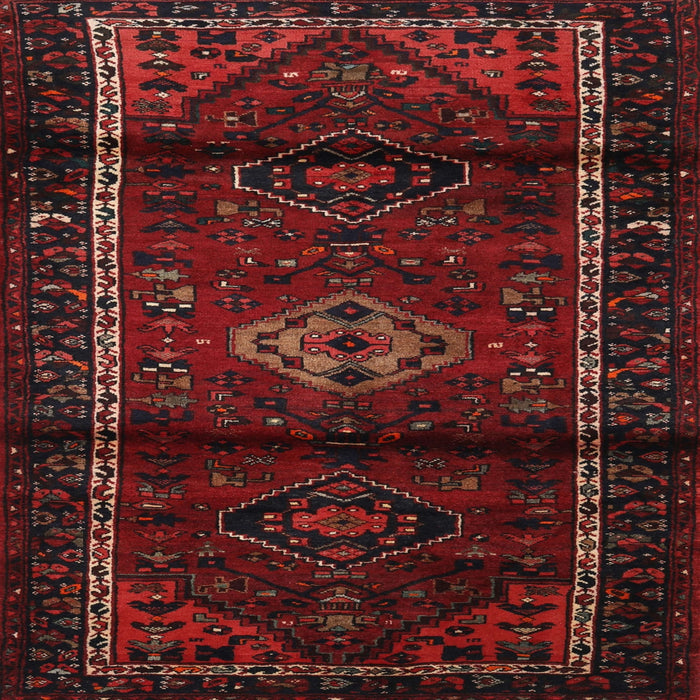 Square Traditional Bakers Brown Persian Rug, tr3099