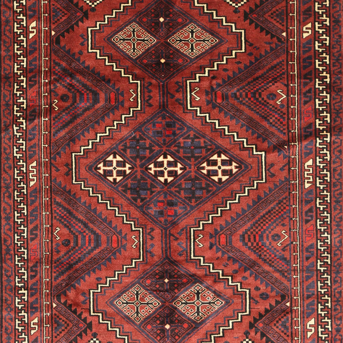 Machine Washable Traditional Sienna Brown Rug, wshtr309