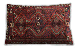 Traditional Classic Rectangular Sienna Brown Lumbar Throw Pillow, 13 inch by 19 inch, lbtr309