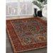 Machine Washable Traditional Brown Rug in a Family Room, wshtr30