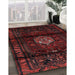 Machine Washable Traditional Red Brown Rug in a Family Room, wshtr3100