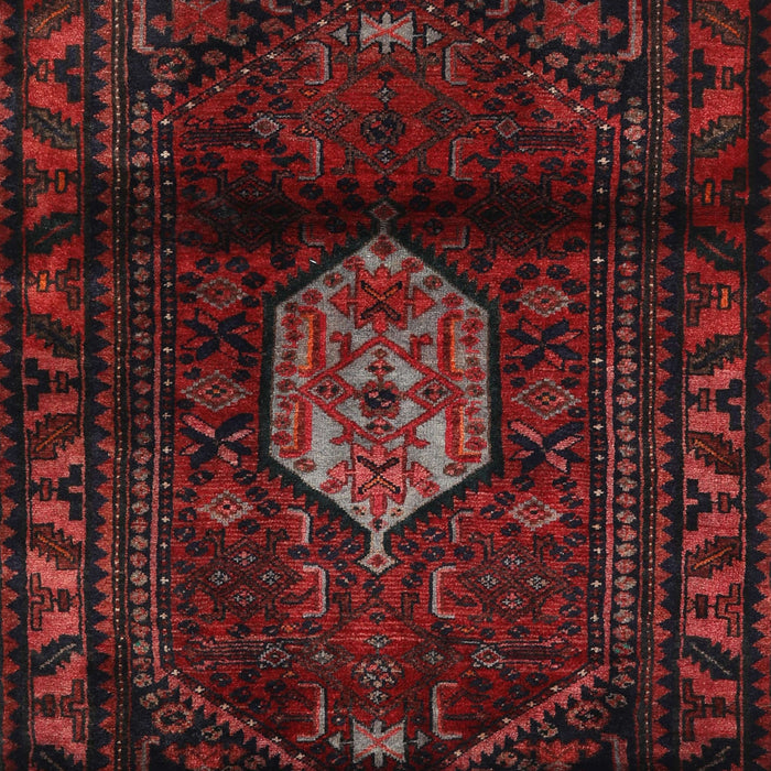 Machine Washable Traditional Red Brown Rug, wshtr3100