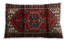 Traditional Classic Rectangular Sienna Brown Lumbar Throw Pillow, 13 inch by 19 inch, lbtr3101