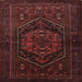 Square Traditional Maroon Red Persian Rug, tr3102