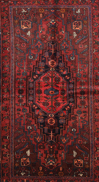 Machine Washable Traditional Crimson Red Rug, wshtr3103