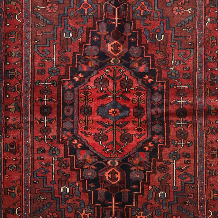 Machine Washable Traditional Crimson Red Rug, wshtr3103