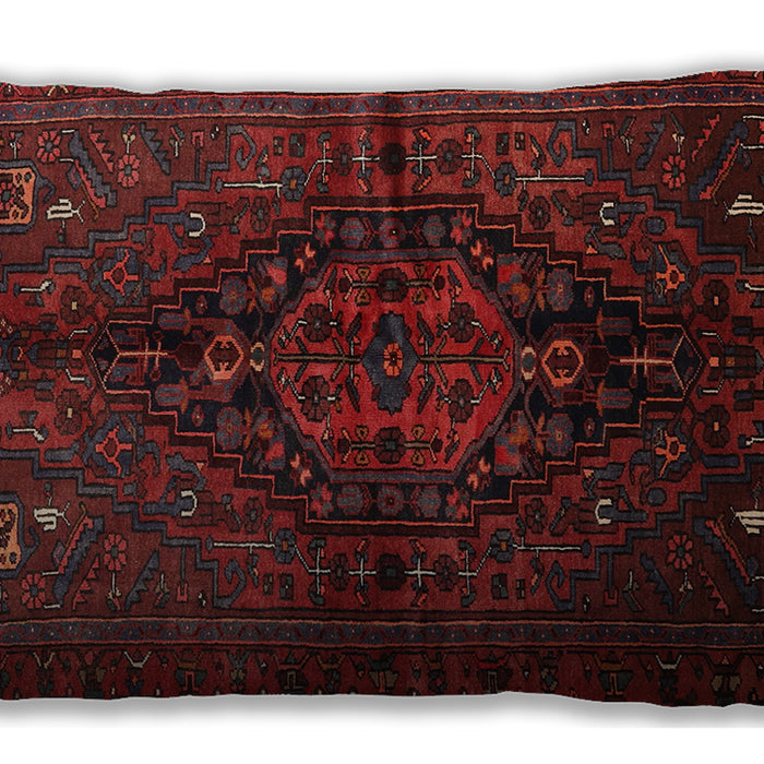 Traditional Classic Rectangular Crimson Red Lumbar Throw Pillow, 13 inch by 19 inch, lbtr3103