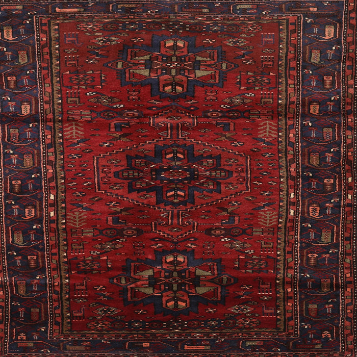 Round Machine Washable Traditional Bakers Brown Rug, wshtr3104