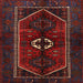 Square Traditional Dark Brown Persian Rug, tr3106