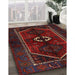 Machine Washable Traditional Dark Brown Rug in a Family Room, wshtr3106