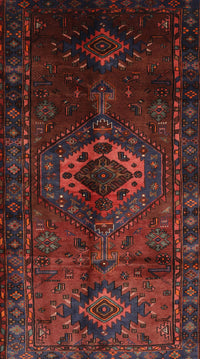 Machine Washable Traditional Maroon Red Rug, wshtr3107