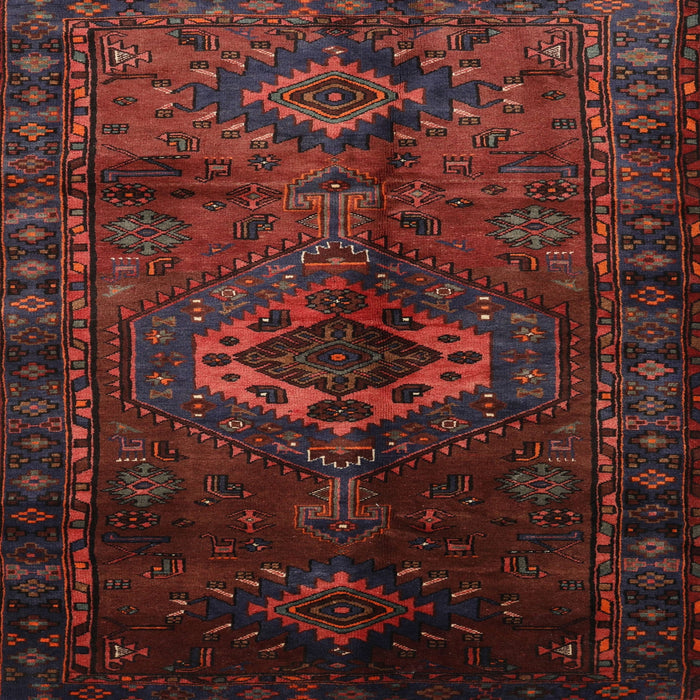 Square Traditional Maroon Red Persian Rug, tr3107