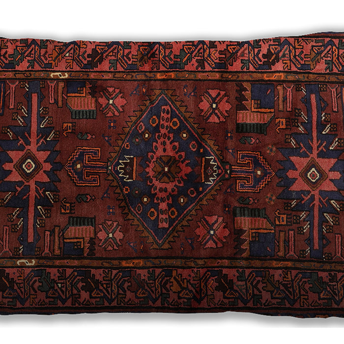Traditional Classic Rectangular Deep Red Lumbar Throw Pillow, 13 inch by 19 inch, lbtr3108