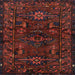 Square Traditional Deep Red Persian Rug, tr3108