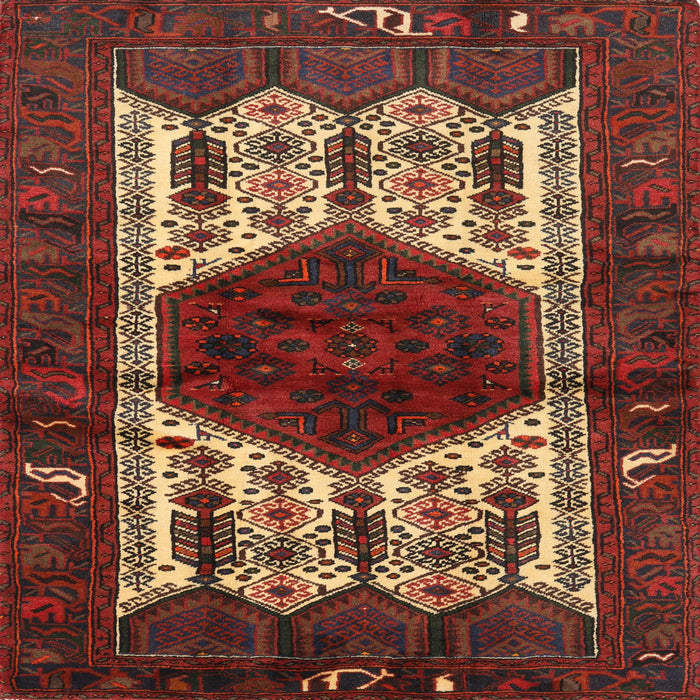 Square Traditional Red Persian Rug, tr3109