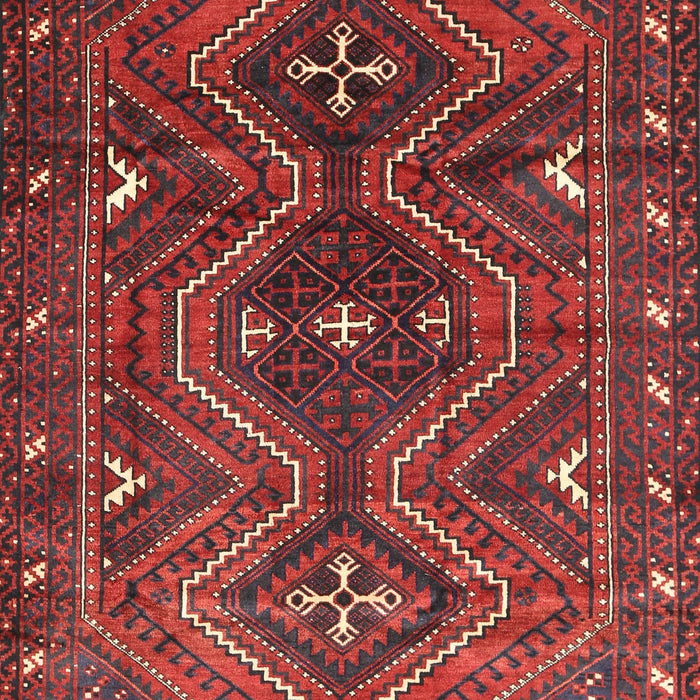 Traditional Chestnut Brown Persian Rug, tr310