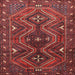 Square Traditional Chestnut Brown Persian Rug, tr310