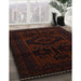 Traditional Red Persian Rug in Family Room, tr3111