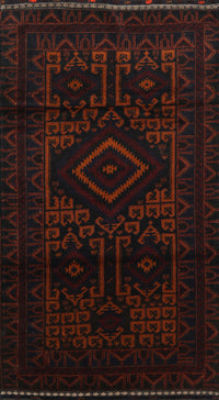 Machine Washable Traditional Night Red Rug, wshtr3111