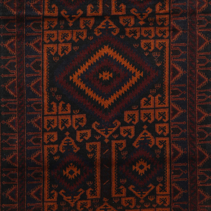 Machine Washable Traditional Night Red Rug, wshtr3111