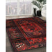 Machine Washable Traditional Bakers Brown Rug in a Family Room, wshtr3113