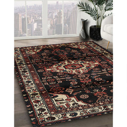 Traditional Brown Persian Rug in Family Room, tr3114