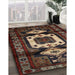 Traditional Red Persian Rug in Family Room, tr3116