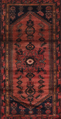 Machine Washable Traditional Maroon Red Rug, wshtr3117