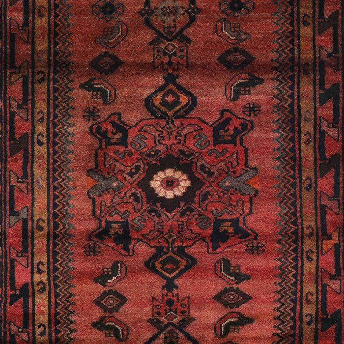 Machine Washable Traditional Maroon Red Rug, wshtr3117