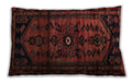 Traditional Classic Rectangular Maroon Red Lumbar Throw Pillow, 13 inch by 19 inch, lbtr3117