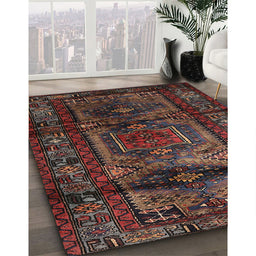 Traditional Brown Persian Rug in Family Room, tr3118