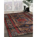 Traditional Brown Persian Rug in Family Room, tr3118