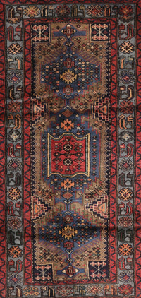 Machine Washable Traditional Brown Rug, wshtr3118