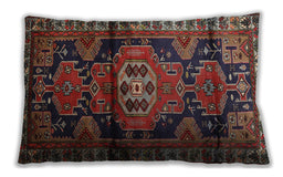 Traditional Classic Rectangular Dark Gold Brown Lumbar Throw Pillow, 13 inch by 19 inch, lbtr3119
