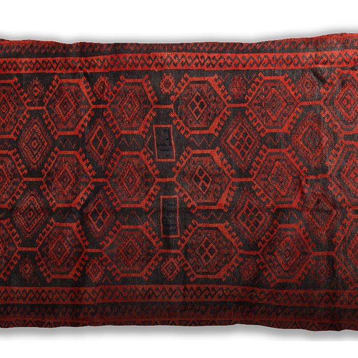 Traditional Classic Rectangular Red Lumbar Throw Pillow, 13 inch by 19 inch, lbtr311