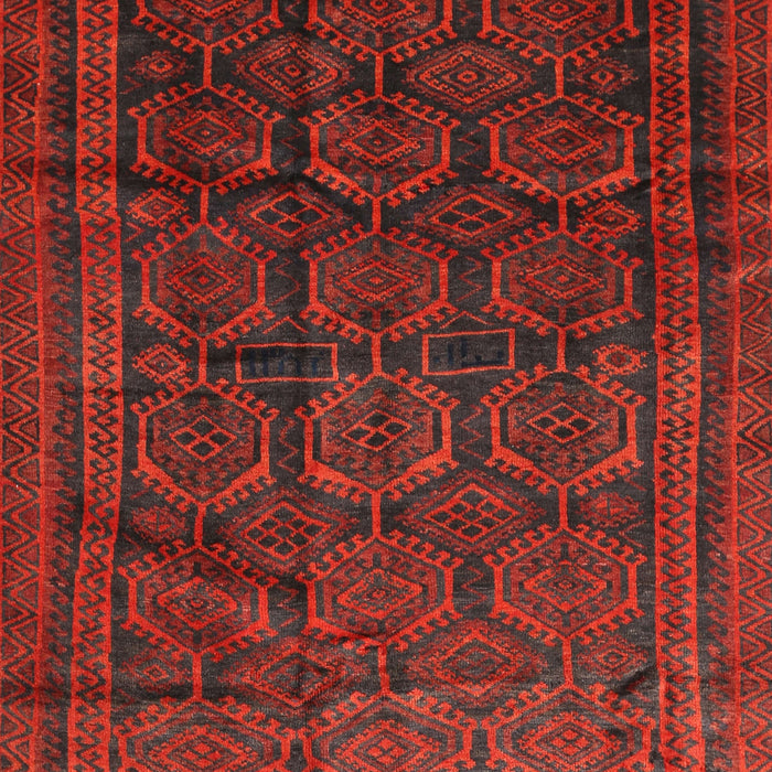 Machine Washable Traditional Red Rug, wshtr311