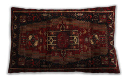 Traditional Classic Rectangular Bakers Brown Lumbar Throw Pillow, 13 inch by 19 inch, lbtr3120