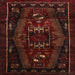 Square Traditional Bakers Brown Persian Rug, tr3120