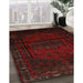 Machine Washable Traditional Bakers Brown Rug in a Family Room, wshtr3121