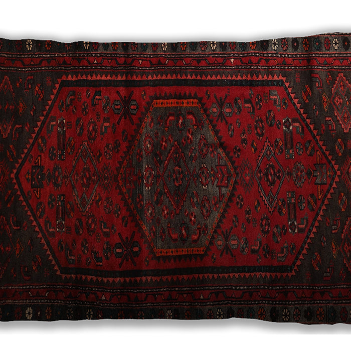 Traditional Classic Rectangular Bakers Brown Lumbar Throw Pillow, 13 inch by 19 inch, lbtr3121