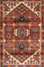 Machine Washable Traditional Tomato Red Rug, wshtr3123