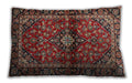 Traditional Classic Rectangular Saffron Red Lumbar Throw Pillow, 13 inch by 19 inch, lbtr3125