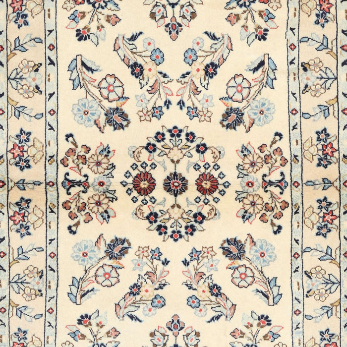 Machine Washable Traditional Vanilla Gold Rug, wshtr3127