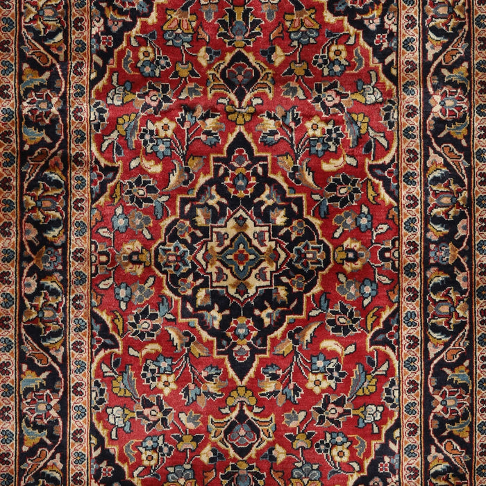 Machine Washable Traditional Deep Red Rug, wshtr3128
