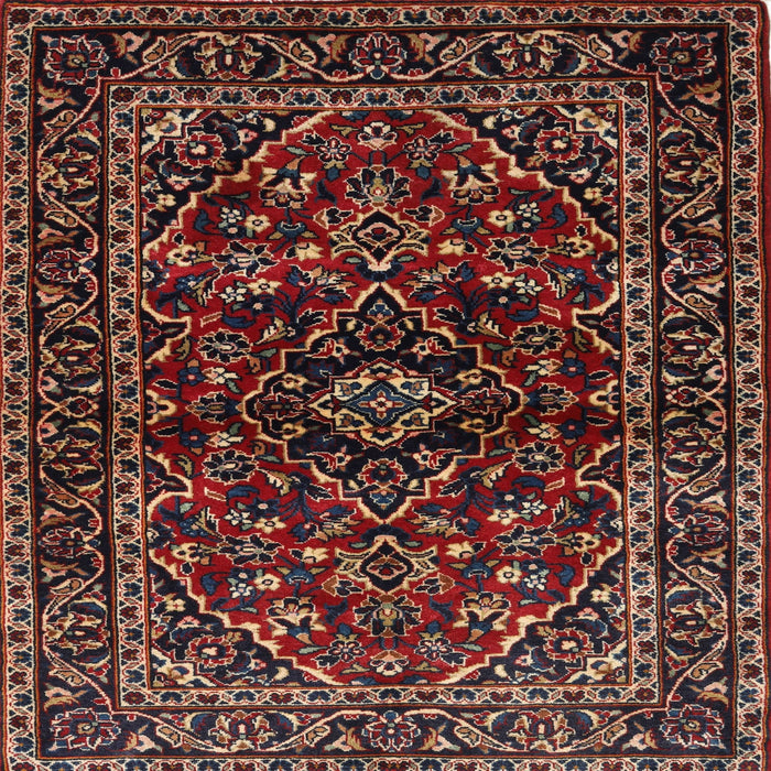 Round Machine Washable Traditional Deep Red Rug, wshtr3129