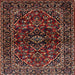 Square Traditional Deep Red Persian Rug, tr3129