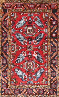 Machine Washable Traditional Dark Almond Brown Rug, wshtr312