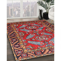 Traditional Dark Almond Brown Persian Rug, tr312